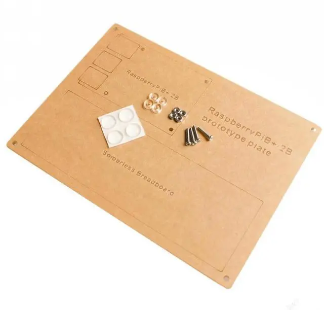 Main image of RAB 5 in 1 Breadboard Holder Base Plate Circuit Board Screws Uno R3 2560 Pi 3 Model B