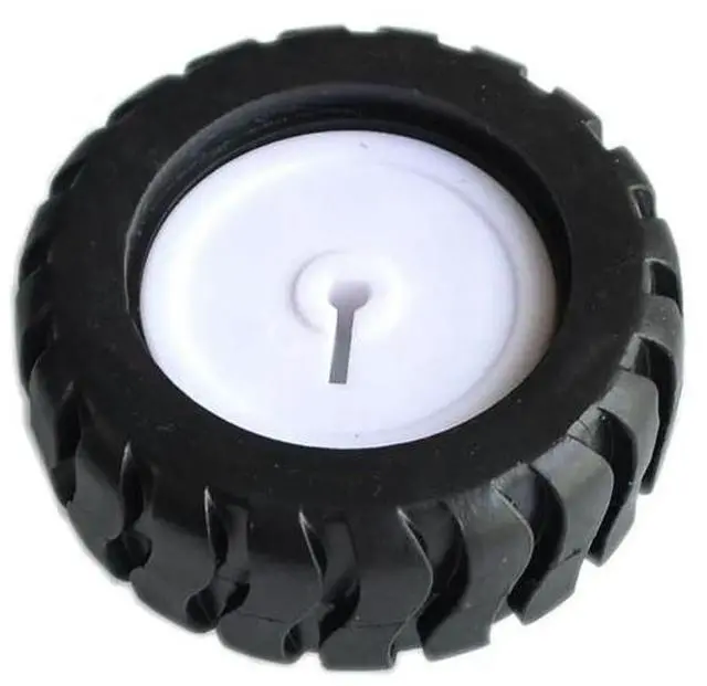 Main image of 10PCS/LOT K346 43*19*3mm D-hole Rubber Wheel Suitable N20 Motor D Shaft Tire Car Robot DIY Toys Parts