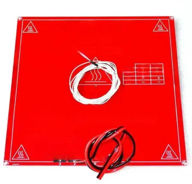 Main image of 3D Printer Parts MK2B Heatbed + LED + Resistor + Cable + 100K ohm Thermistors PCB Heated