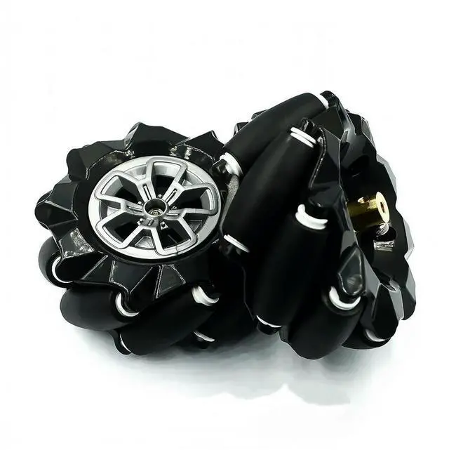 Main image of 48/60/80/97mm High Hard s Plastic Mecanum Wheel Omni-directional Smart Robot Car with 6mm hubs