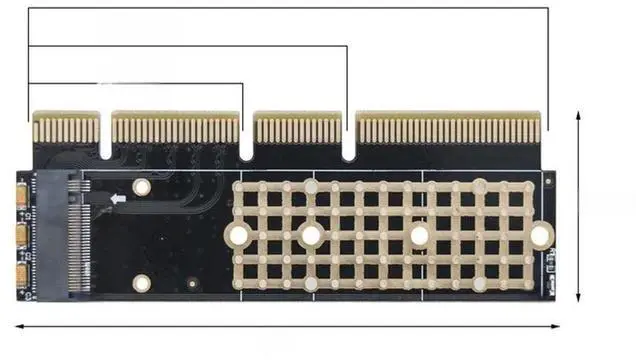 Main image of FOR PCIE NVME Adapter M2 PCI Express 3.0 X1 X4 X8 X16 Expansion Card Riser Converter Supports 2230 2242 2260 2280 M Key M.2 NVME SSD