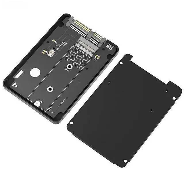 Main image of FOR SSD Enclosure M.2 SATA SSD B KEY to SATA3.0 2.5inch Adapter Converter 7mm Aluminum Case Black Box for 2230 2242 2260 2280 M2 SSD