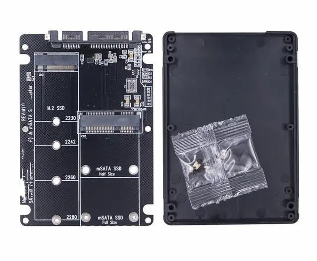 Main image of FOR M.2 SATA B Key SSD mSATA SSD to SATA 3.0 2.5inch Adapter Card Riser Converter mSATA M2 to SATA3.0 6Gbps Mobile Box for PC Laptop