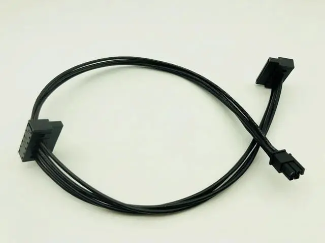 Main image of FOR 45CM MINI 4 Pin Turn 2 SATA Power Cable Supply For Main Board Interface Small 4Pin to Two SATA SSD Power Supply Cable