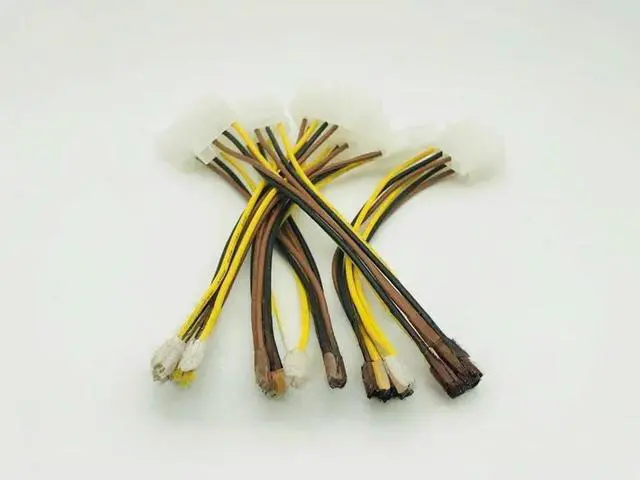 Main image of FOR 5PCS PCI-E 6Pin Female to Molex 4pin x2 Splitter SATA Power Cable Power PCI Express Extension Cables 15CM for