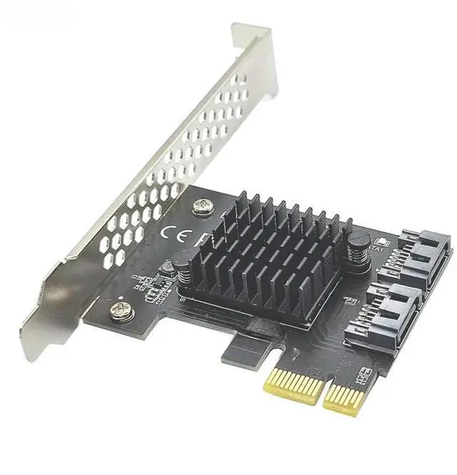 Main image of FOR PCI-E SATA 1X 4X 8X 16X PCI-E Cards PCI Express to SATA 3.0 2-Port SATA III 6Gbps Expansion Adapter Board with ASMedia 1061 chip