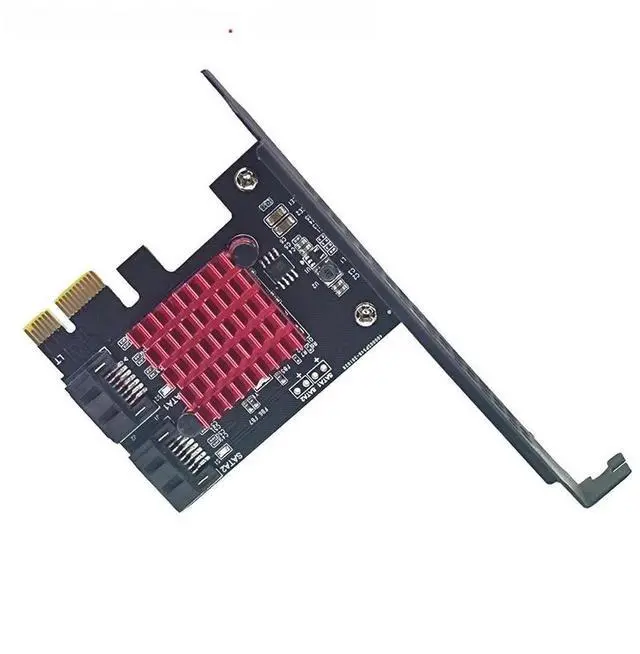Main image of FOR PCIe to 2 Ports SATA 3 III 3.0 6Gbps SSD Adapter PCI-e PCI Express x1 Controller Board Expansion Card Support x4 x6 x8 x16 Riser