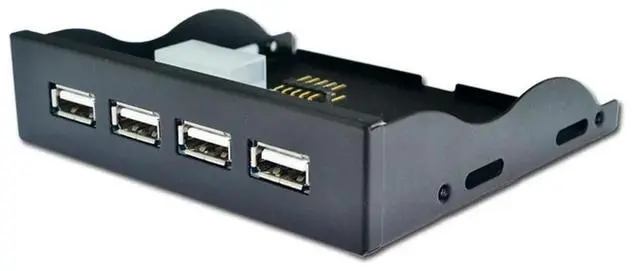 Main image of FOR 4 Port USB 2.0 Hub USB 2.0 Adapter PC Front Panel Expansion Bracket with 10 Pin Cable For Desktop 3.5 Inch FDD Floppy Bay