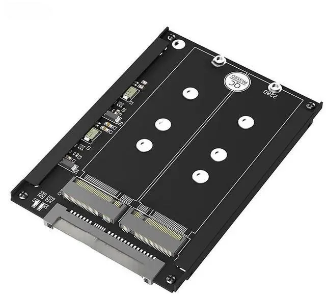 Main image of FOR M2 SSD Adapter M.2 to U.2 Adapter M.2 NVME SSD + M.2 SATA SSD to U2 SFF-8639 Riser Card Converter with Metal Case for Desktop PC