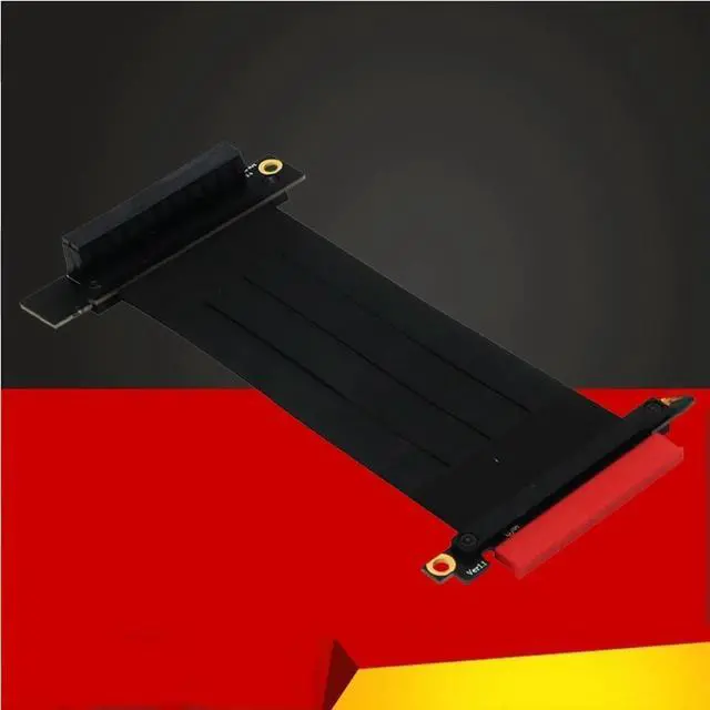 Main image of FOR PCIE X8 Riser Cable PCI Express Extension Cable PCIe 3.0 8Gbps X8 to x8 Port Adapter Connector 270 Degree Reverse PCI-E Extender