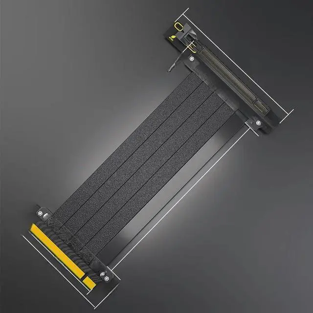 Main image of FOR 20cm High Speed PCIE 4.0 X16 Extension Cable 90 Degree Shielded PCIE Riser Cable with PCI Express 16X Port for GPU Graphics Card