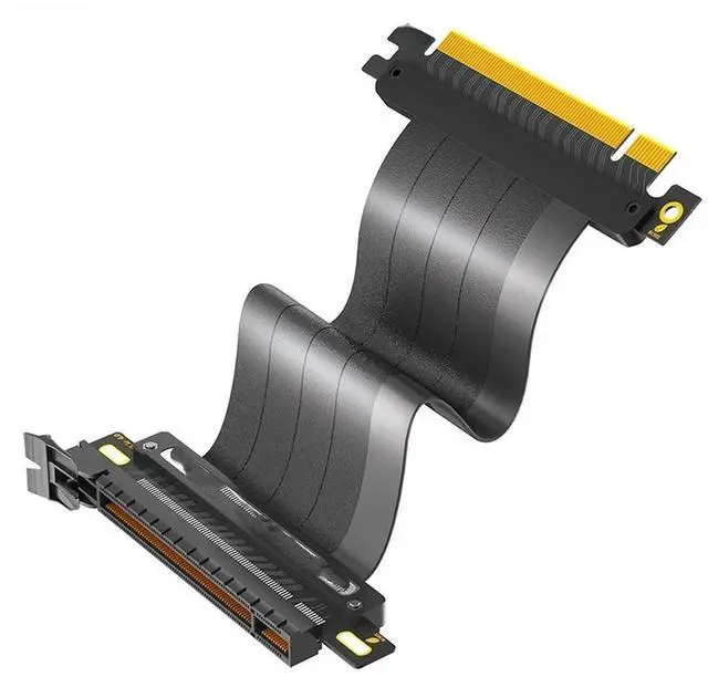 Main image of FOR 20cm 180 Degree High Speed PCIE 4.0 X16 Extension Cable Shielded GPU Riser Cable with PCI Express 16X Port for GPU Graphics Card