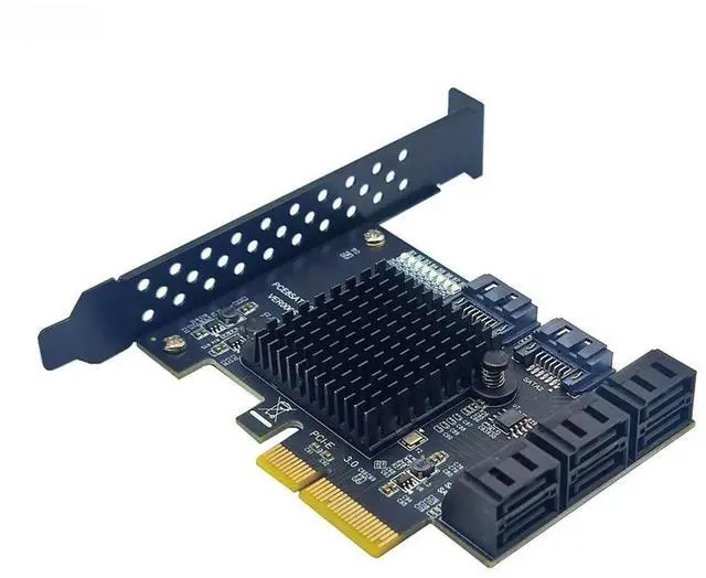 Main image of FOR PCIE 8 Port SATA Expansion Card Extension Board PCI E PCI-E PCI Express X4 to SATA3 6G HDD SSD Adapter Controller Hub Multiplier