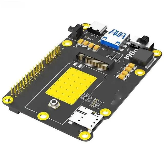 Main image of FOR 3G/4G/5G Base HAT M.2 B Key to USB3.0 Expansion Card with SIM Slot Support Pi 4 for RM500Q RM500U GM800 SIM8200 Module