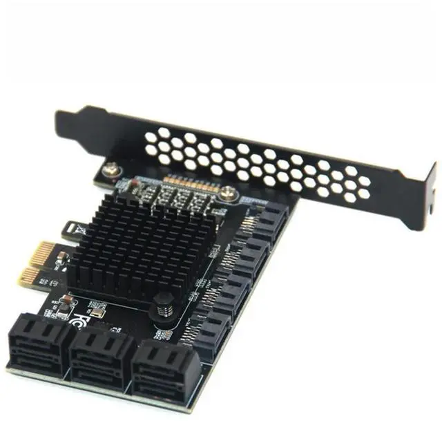 Main image of FOR Expansion Card 6/10 Port SATA PCIE 1X Adapter PCI-E X1 to SATA 3.0 6Gbps Riser for Desktop PC Computer Add On Cards