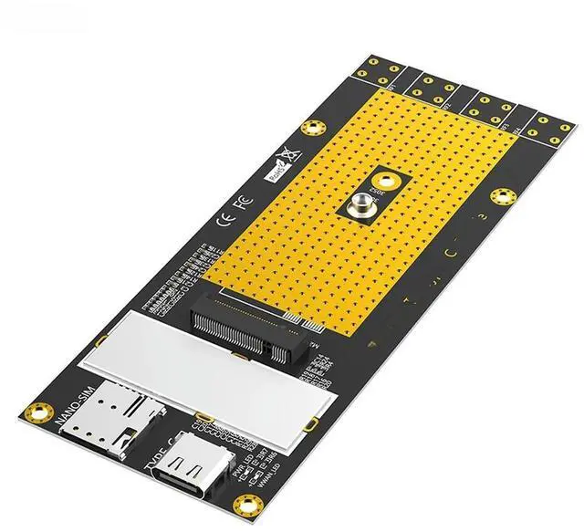 Main image of FOR M.2 B Key 3G/4G/5G Module to Type C Adapter with NANO SIM Card Slot + USB3.0 Cable Support RM500Q RM500U GM800 SIM8200 M2 Module