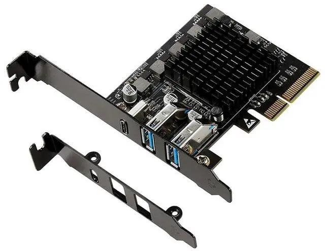 Main image of FOR Expansion Card PCI Express X4 to 2 Port USB3.2 Gen2 10G + 1 Port USB3.2 Gen2x2 20G Riser PCIE USB 3.2 Card for Industrial Camera