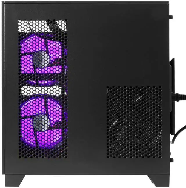 Alt view image 5 of 7 - LXZ Gaming PC Desktop,AMD Ryzen 5 5600GT(6-Core,4.6GHz),16GB DDR4 3200MHz,1TB NVMe SSD,Supports WiFi 6, RGB Fans,Seaview-style PC case,Prebuilt Gaming PC Tower Black