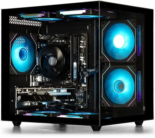 LXZ Gaming PC Desktop, AMD Ryzen 5 3500X 6-core 6 thread(up to 4.1