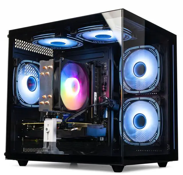 LXZ Prebuilt Gaming PC Desktop, AMD Ryzen 7 5700X 8-core 16 thread