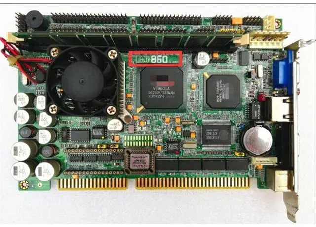 Main image of HE-860S Embedded Industrial Control Motherboard ISA Bus Industrial Motherboard Half-length CPU Card PICMG1.0 SBC with CPU Memory