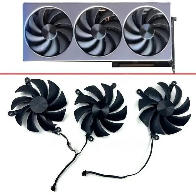 Main image of Fan 98MM 4PIN CF1015U12D 4090 GPU fan 12V 0.55A suitable for 4090 graphics card fan