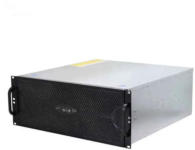 Main image of 4U multi-rack GPU server chassis supports 4 dual-GPU cards, supports up to 15.2" x 13.2" motherboards, and 11 full-size expansion slots