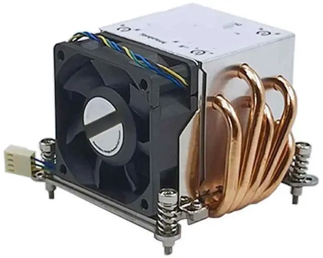 Main image of High quality 2U server CPU cooler for LGA115X LGA1200 LGA1366 CPU cooler with 6025 fan 6800rpm 5 heat pipes 165W