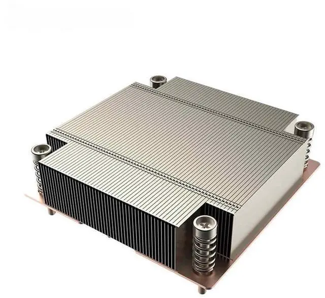 Main image of LGA1700 1U passive CPU cooler with high efficiency heat sink and vapor chamber base for PC servers. Designed for 180W operating temperature.
