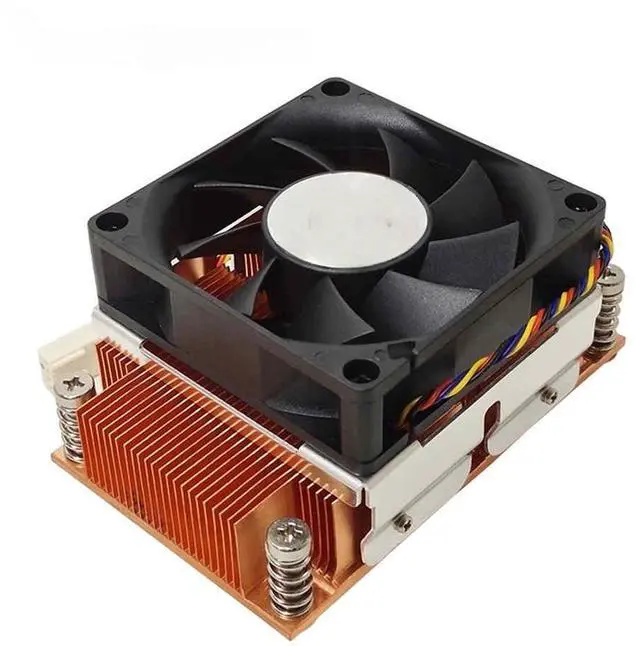 Main image of LGA2011 narrow 2U active server CPU cooler with thermal paste, suitable for LGA2011 rectangular (94*56 hole pitch) socket