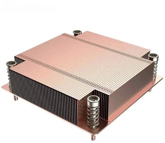 Main image of 1U passive fanless CPU cooler for LGA1700 78x78MM socket 200W