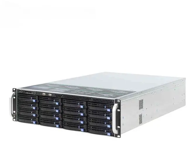 Main image of Hot-swap 3U rackmount chassis 650MM with 12GB mini HD backplane for 16 HDD bays server computer chassis, USB3.0