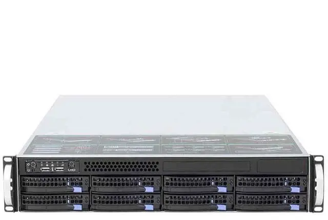 Main image of Suitable for 2U 56CM depth 560MM length 8 HDD hot-swap 19-inch 8-bay rack-mount hot-swap server chassis with 6GB/12GB/s HDD backplane