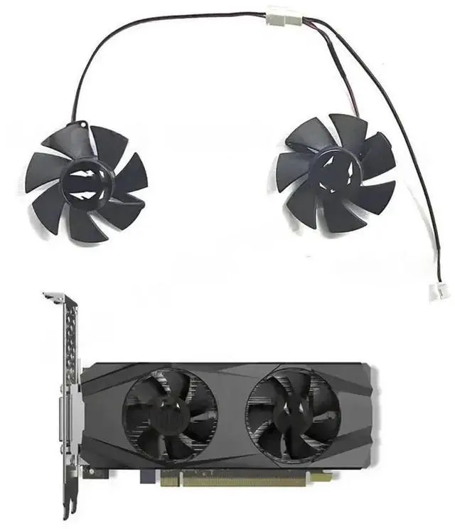 Main image of 2-pin 46mm T125010SU(B) 12V 0.32A 1650 GPU fan for 1650 graphics cards