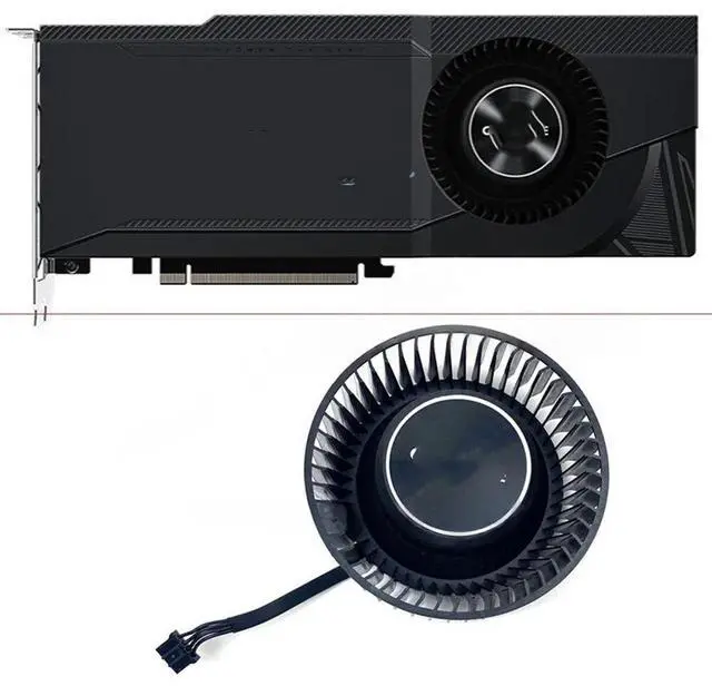 Main image of Fan PLB08025B12HH 4pin for 3090 3080ti 3080 TURBO graphics card fan