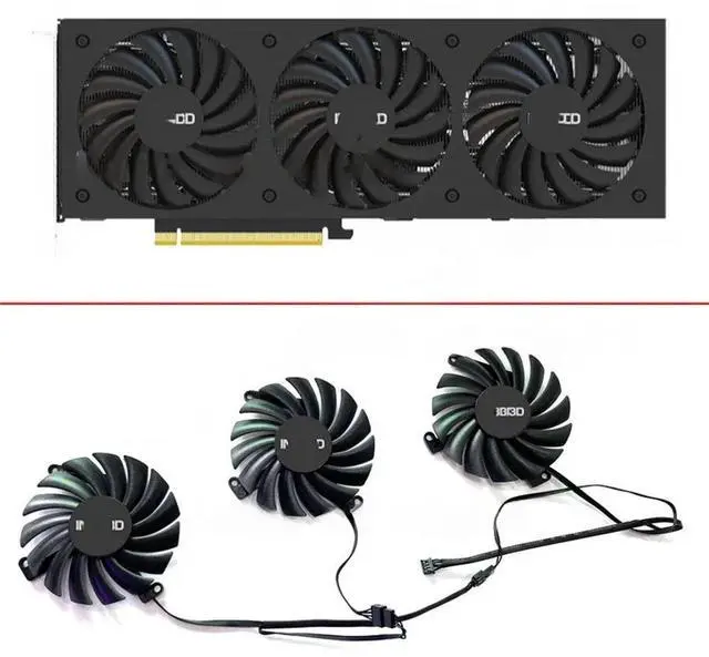 Main image of 3-Piece 85mm 4-Pin CF-12915S 3090 3080 3070 GPU Fan for INNO3D 3070 3080 3090 3070Ti 3080Ti X4 Cards