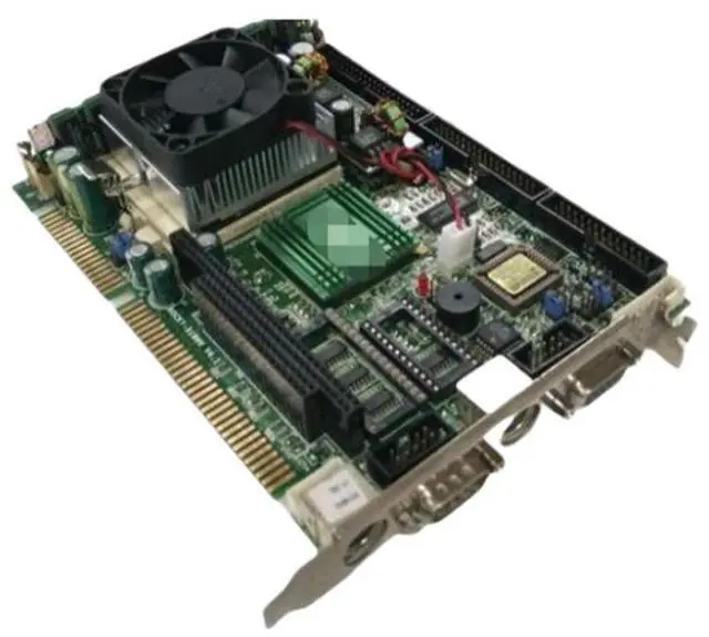 Alt view image 2 of 2 - ROCKY-518HV V4.1 Industrial Control Board ISA Slot Industrial Motherboard Half-Length CPU Card PICMG1.0 with CPU Memory