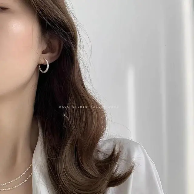 Alt view image 4 of 5 - 925 Silver Plated Earrings - Frosted Starry Sky River Design, Elegant & Timeless Jewelry Gift for Women, Perfect for Birthdays, Anniversaries, Valentines Day & Special Occasions
