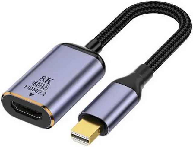 Main image of JAENFONG Mini DisplayPort 1.4 Source to HDMI 2.1 Display 8K 60hz UHD 4K Mini-DP to HDMI Male Monitor Adapter Cable