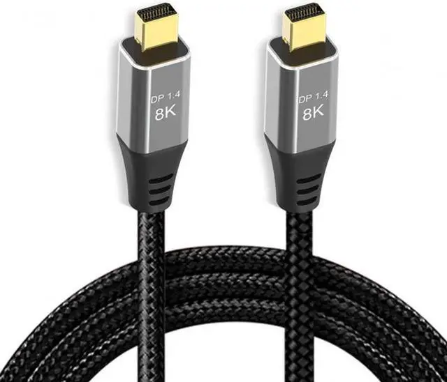 Main image of JAENFONG Mini DisplayPort 1.4 8K 60hz Cable Ultra-HD UHD 4K 144hz Mini DP to MiniDP Cable 7680*4320 for Video PC Laptop TV(2m)