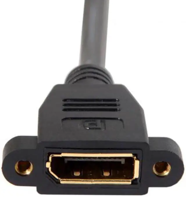 Alt view image 5 of 7 - JAENFONG DisplayPort Display Port Male to Female 90 Degree Right Down Angled Extension Cable