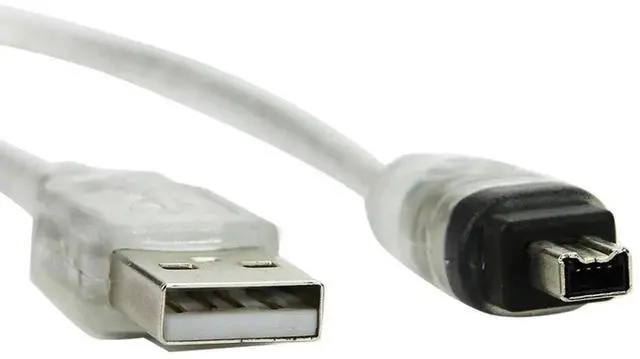 Alt view image 4 of 7 - JAENFONG Only for DCR-TRV75E DV Firewire to USB Cable USB 2.0 to Firewire IEEE 1394 4Pin iLink Cable 4.92FT/1.5M