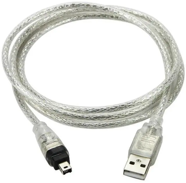 Main image of JAENFONG Only for DCR-TRV75E DV Firewire to USB Cable USB 2.0 to Firewire IEEE 1394 4Pin iLink Cable 4.92FT/1.5M