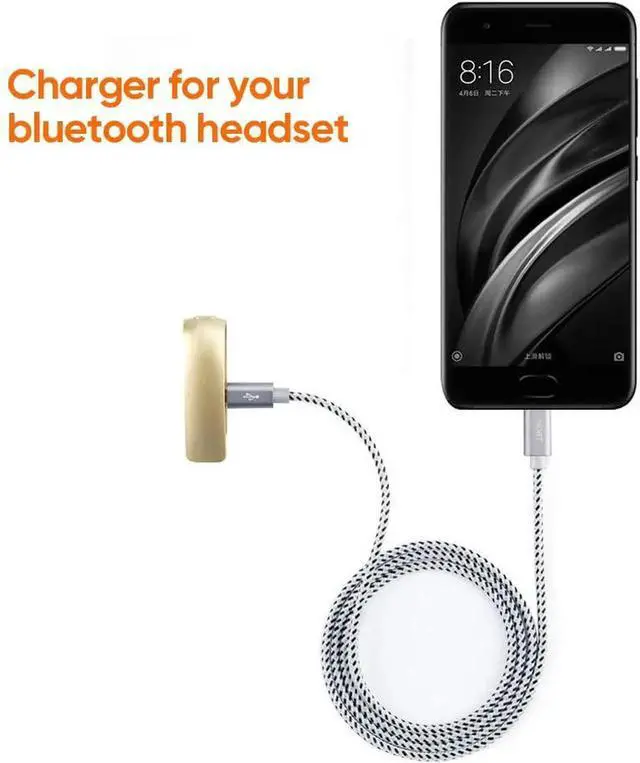 Alt view image 3 of 7 - JAENFONG Micro USB to USB C Cable 6.6 FT, Braided USB C to Micro USB OTG Cable, Type C to USB Micro Compatible with Raspberry Pi Zero MacBook Pro Air S22 Pixel, etc, 2M Space Gray