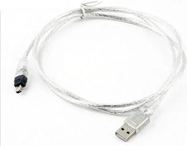 Alt view image 3 of 3 - JAENFONG USB Male to Firewire IEEE 1394 4 Pin Male iLink Adapter Cord firewire 1394 Cable for SONY DCR-TRV75E DV camera cable