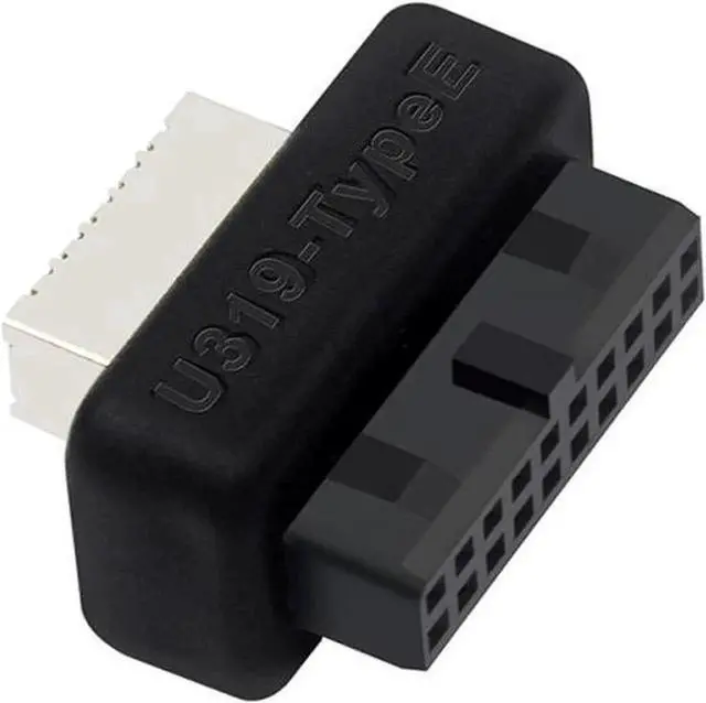 Main image of JAENFONG USB 3.0 / 3.1 Gen 2 IDC 20Pin to USB 3.1/3.2 Type-E A-Key Motherboard Internal USB Header Adapter Converter for Type C Front Panel Chassis Bracket (Straight Type-180 degree)