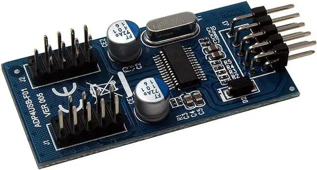 Alt view image 4 of 5 - JAENFONG Motherboard USB 2.0 9pin Header 1 to 2 Extension Hub Splitter Adapter - Converter MB USB 2.0 Male to 2 Male - 30CM USB 9-pin Internal Cable