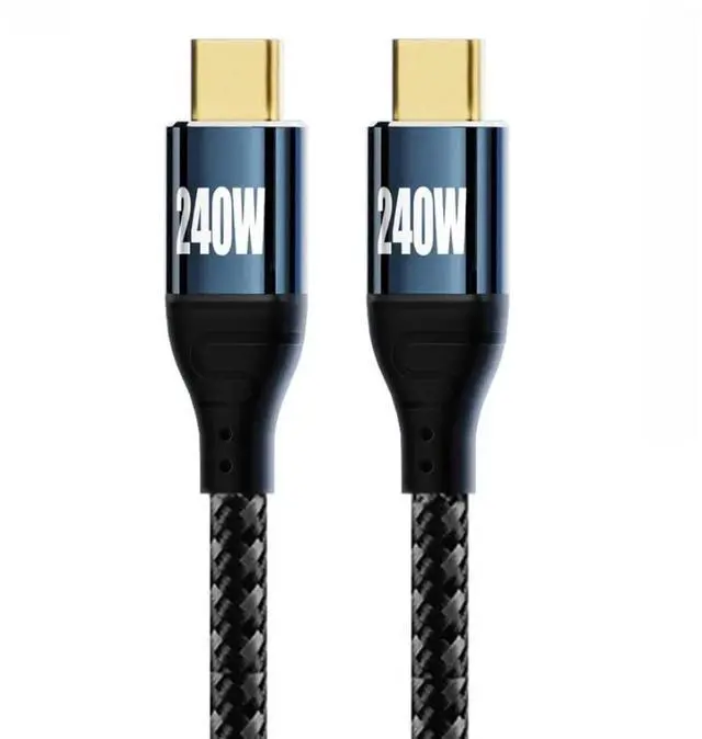 Alt view image 6 of 7 - JAENFONG USB C to USB C 240W Cable,USB Type C Male to Male Cable 480Mbps 48V 5A Compatible with USB2.0 100W Charging 1.0M