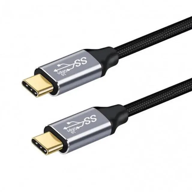 Main image of JAENFONG Cable USB-C USB-C 100W Type-C Male to Male Cable 20V 5A GEN2 10Gbps 100W Charging for Laptop Tablet Phone 100CM