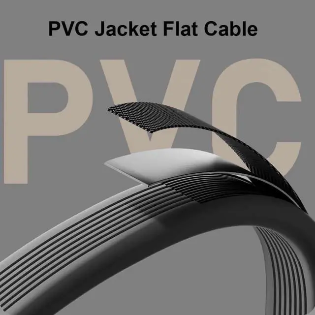Alt view image 7 of 7 - JAENFONG Cable USB4 Cable 20Gbps Flat Slim FPC Cable with 100W and 8K@60Hz 5K@60Hz USB4.0 Compatible with Thunderbolt3/4 (80cm)